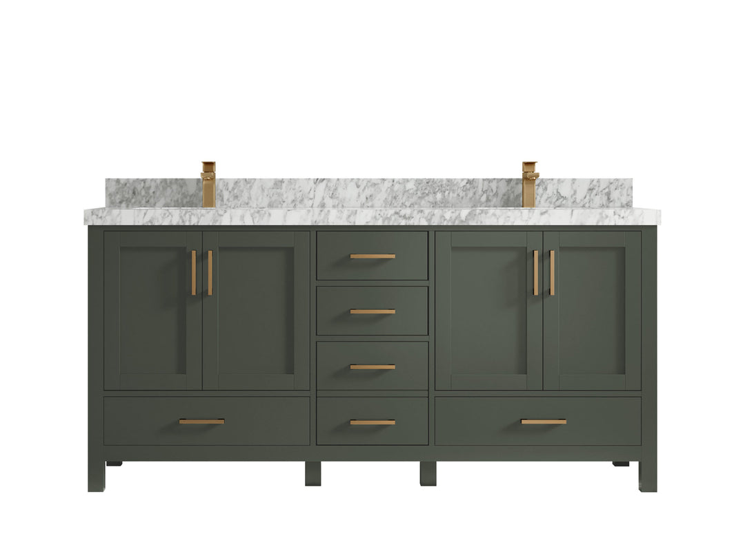 Malibu 72 in. W x 22 in. D Double Sink Bathroom Vanity