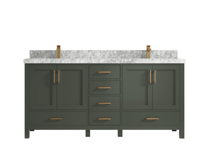Malibu 72 in. W x 22 in. D Double Sink Bathroom Vanity - photo 8