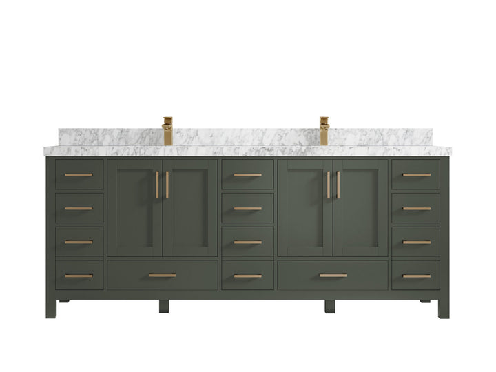 Malibu 84 in. W x 22 in. D Double Sink Bathroom Vanity - photo 11