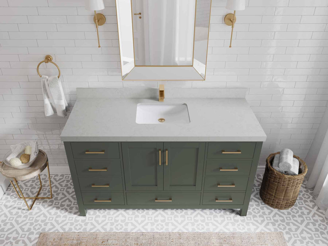 Malibu 60 in. W x 22 in. D Single Sink Bathroom Vanity