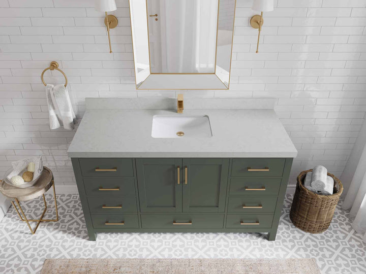 Malibu 60 in. W x 22 in. D Single Sink Bathroom Vanity - photo 15