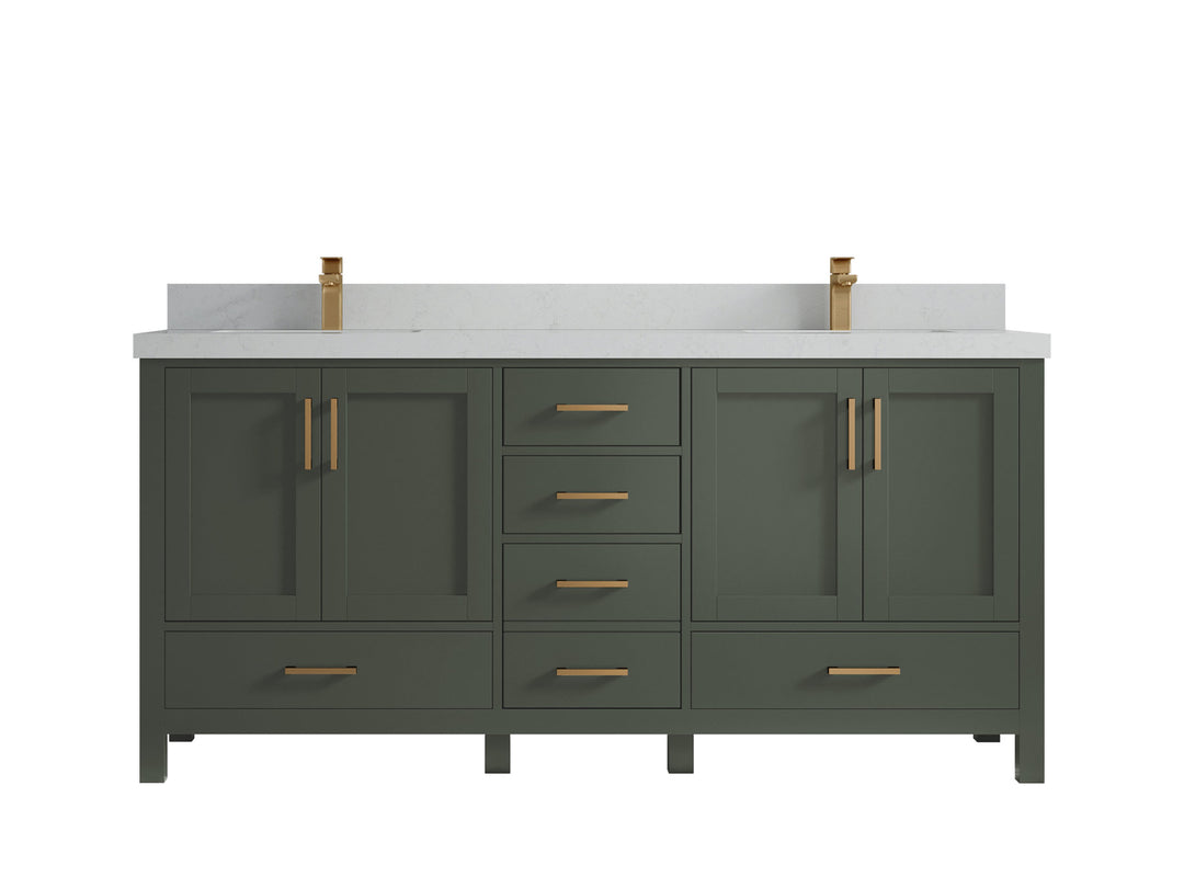 Malibu 72 in. W x 22 in. D Double Sink Bathroom Vanity