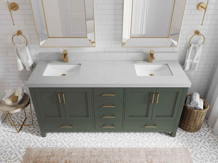 Malibu 72 in. W x 22 in. D Double Sink Bathroom Vanity - photo 9