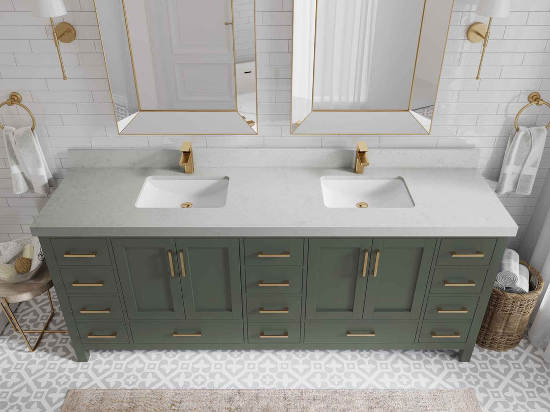 Malibu 84 in. W x 22 in. D Double Sink Bathroom Vanity
