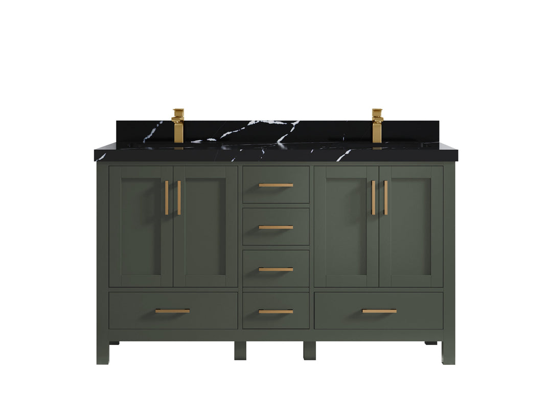 Malibu 60 in. W x 22 in. D Double Sink Bathroom Vanity