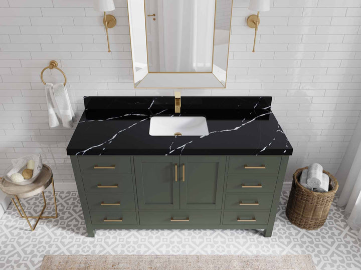 Malibu 60 in. W x 22 in. D Single Sink Bathroom Vanity - photo 17