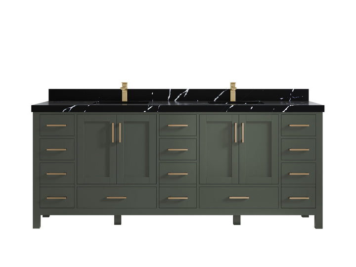 Malibu 84 in. W x 22 in. D Double Sink Bathroom Vanity - photo 9