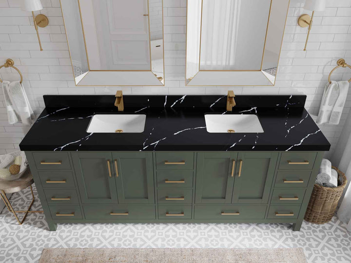 Malibu 84 in. W x 22 in. D Double Sink Bathroom Vanity - photo 8