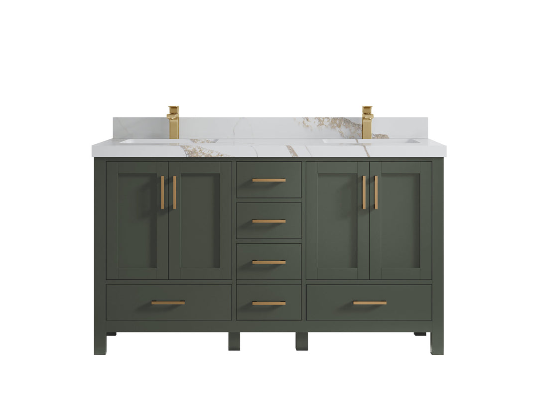 Malibu 60 in. W x 22 in. D Double Sink Bathroom Vanity