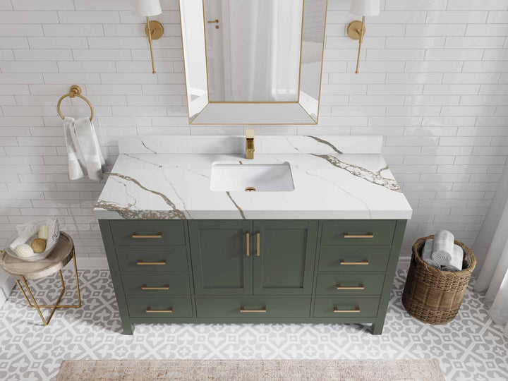 Malibu 60 in. W x 22 in. D Single Sink Bathroom Vanity - photo 19
