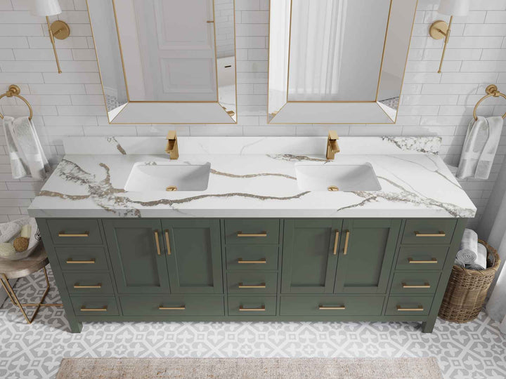 Malibu 84 in. W x 22 in. D Double Sink Bathroom Vanity - photo 14