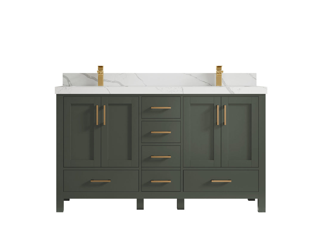 Malibu 60 in. W x 22 in. D Double Sink Bathroom Vanity