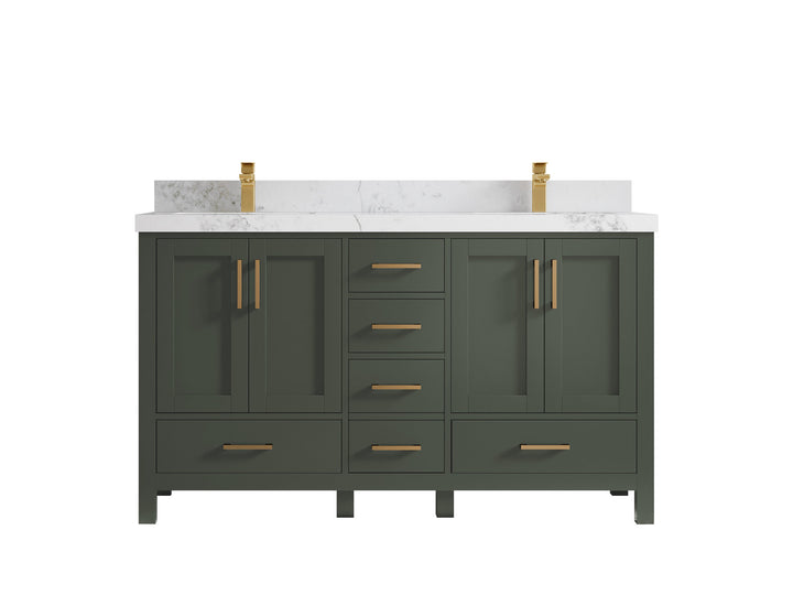 Malibu 60 in. W x 22 in. D Double Sink Bathroom Vanity - photo 22