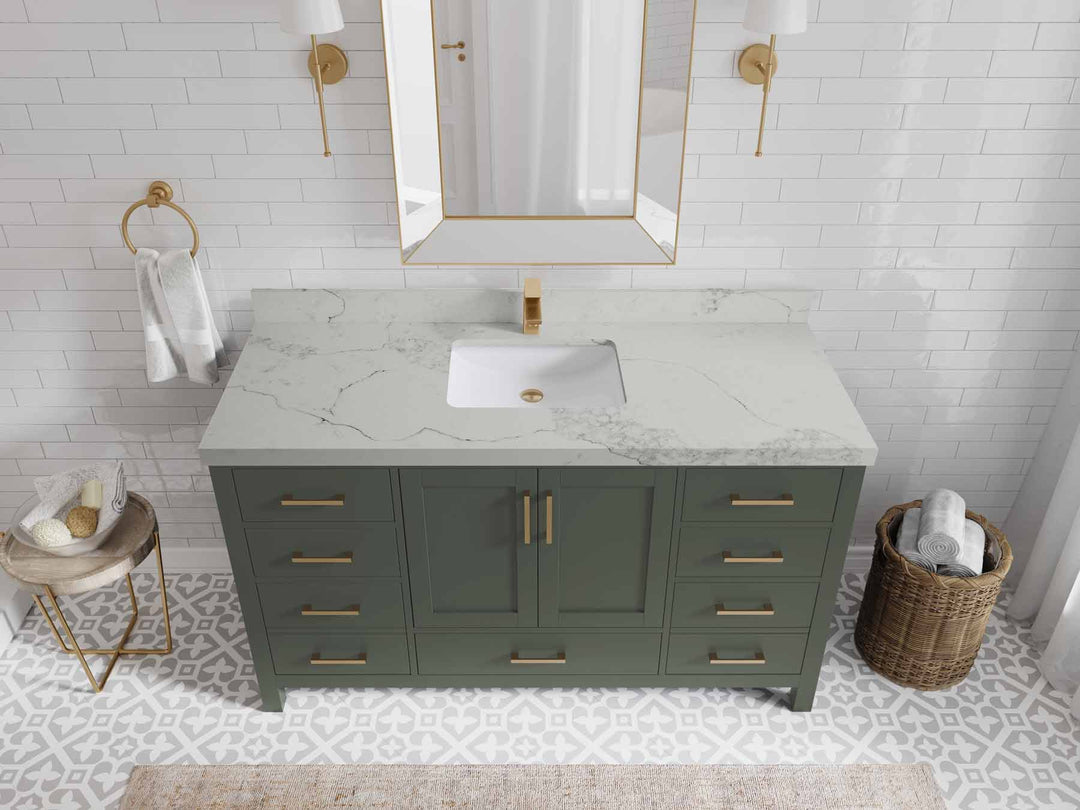 Malibu 60 in. W x 22 in. D Single Sink Bathroom Vanity