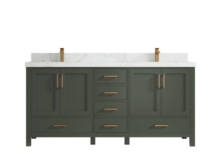 Malibu 72 in. W x 22 in. D Double Sink Bathroom Vanity - photo 18