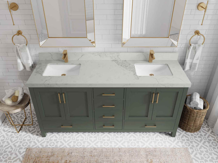 Malibu 72 in. W x 22 in. D Double Sink Bathroom Vanity - photo 17