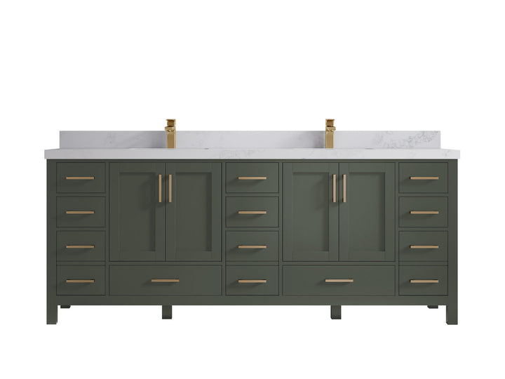 Malibu 84 in. W x 22 in. D Double Sink Bathroom Vanity - photo 19