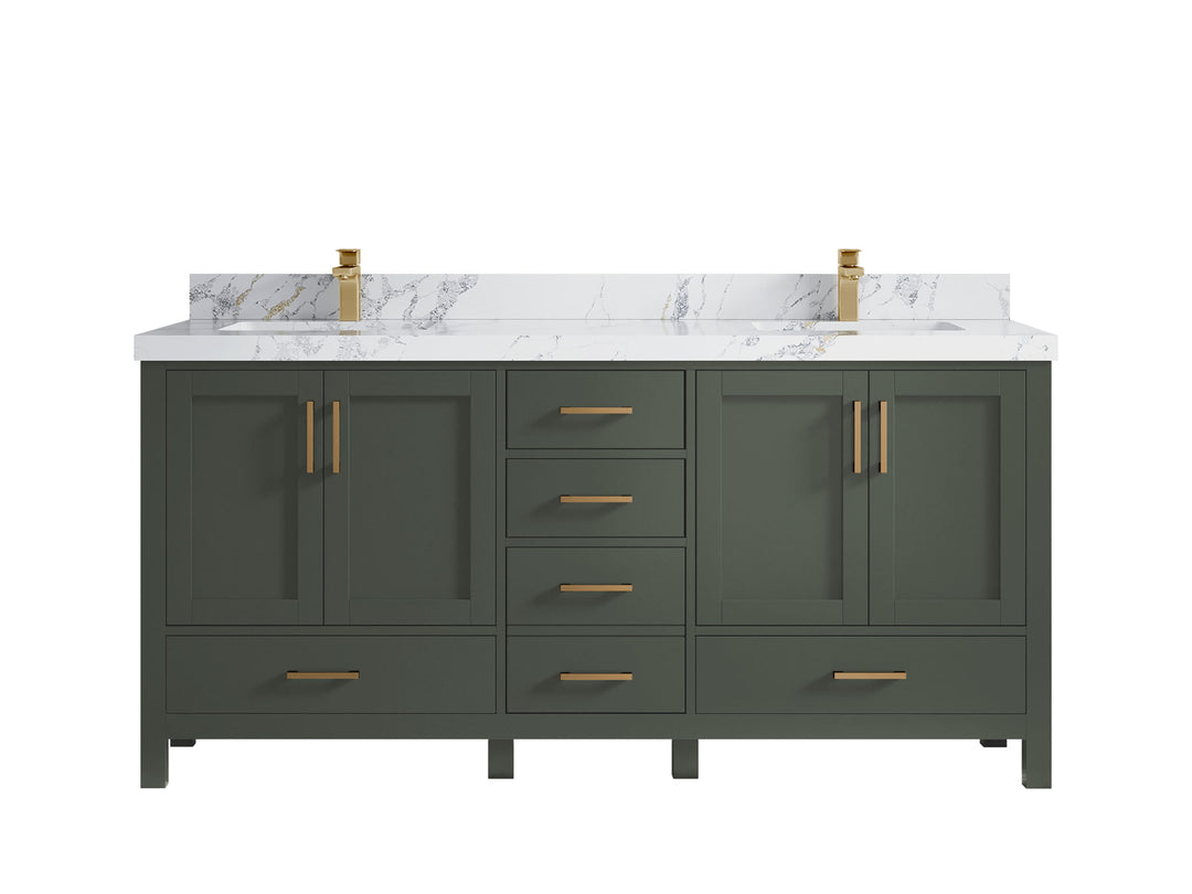 Malibu 72 in. W x 22 in. D Double Sink Bathroom Vanity