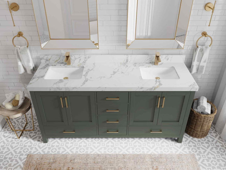 Malibu 72 in. W x 22 in. D Double Sink Bathroom Vanity - photo 19