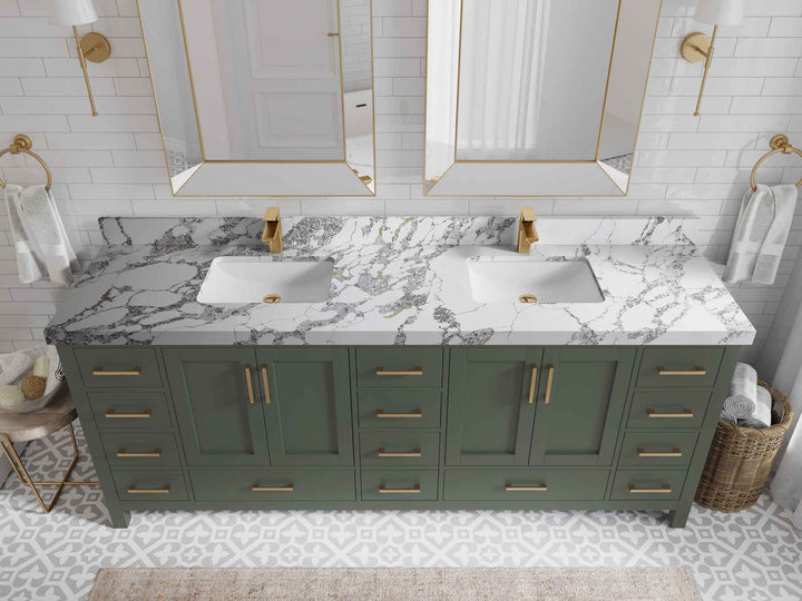Malibu 84 in. W x 22 in. D Double Sink Bathroom Vanity - photo 20