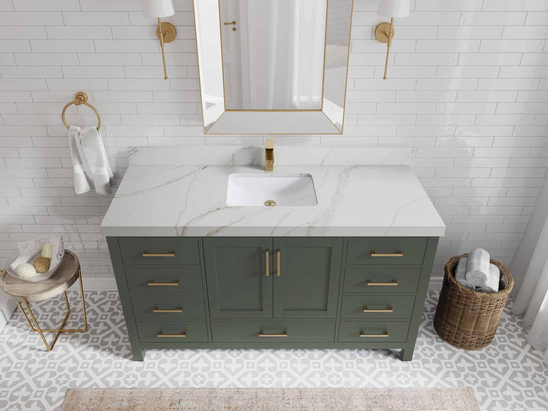 Malibu 60 in. W x 22 in. D Single Sink Bathroom Vanity