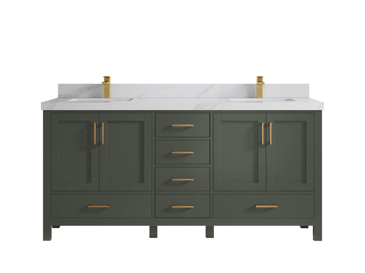 Malibu 72 in. W x 22 in. D Double Sink Bathroom Vanity - photo 22