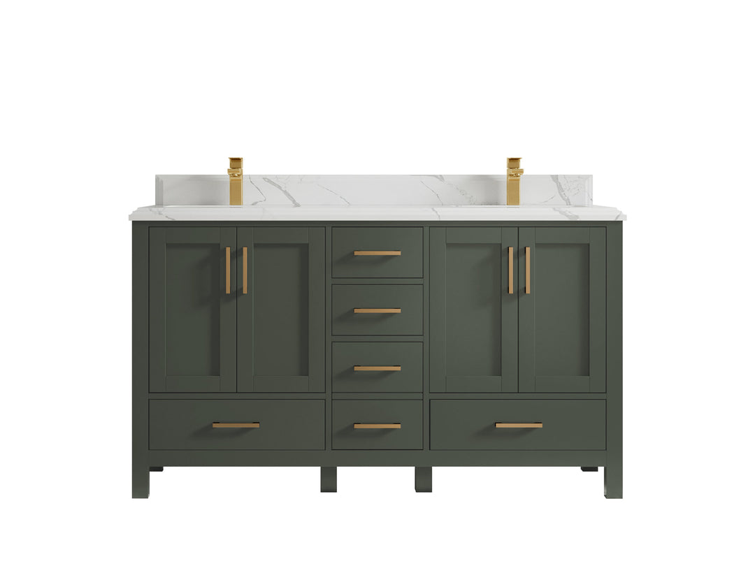 Malibu 60 in. W x 22 in. D Double Sink Bathroom Vanity