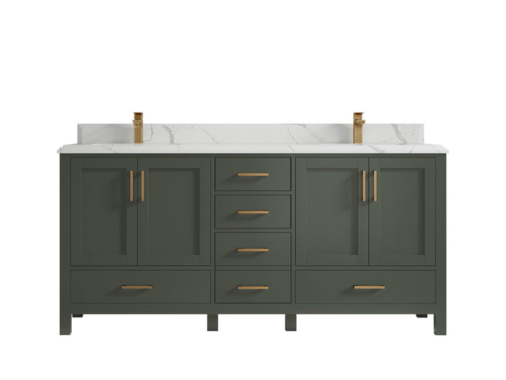 Malibu 72 in. W x 22 in. D Double Sink Bathroom Vanity - photo 24