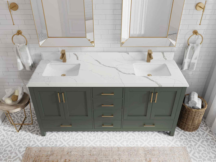 Malibu 72 in. W x 22 in. D Double Sink Bathroom Vanity - photo 23