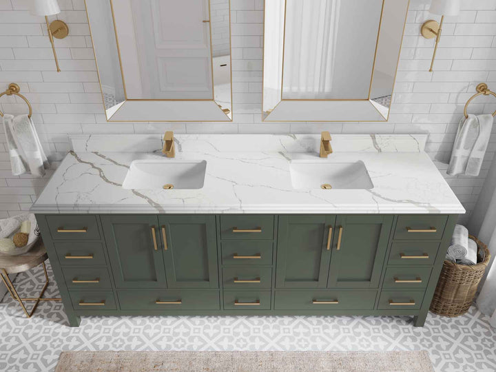 Malibu 84 in. W x 22 in. D Double Sink Bathroom Vanity - photo 24