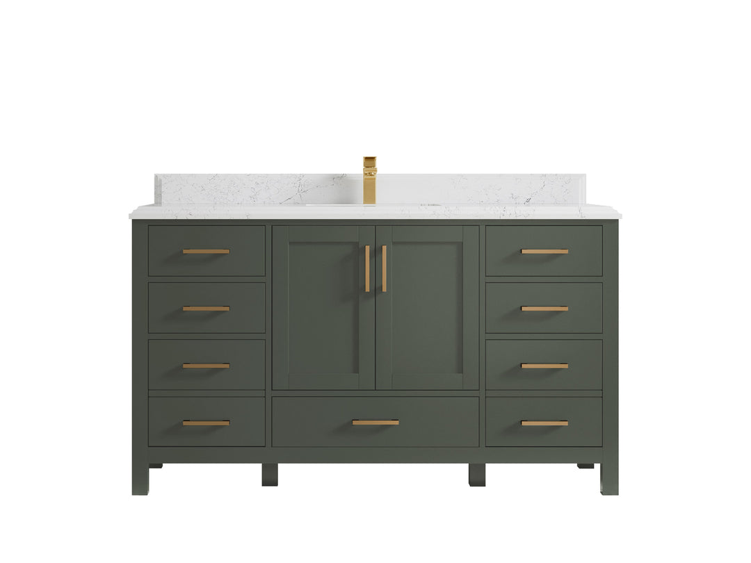 Malibu 60 in. W x 22 in. D Single Sink Bathroom Vanity