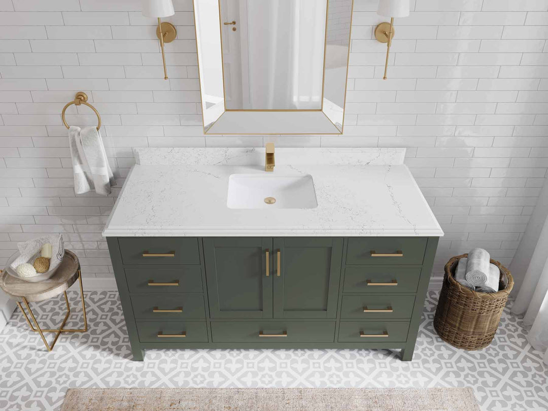 Malibu 60 in. W x 22 in. D Single Sink Bathroom Vanity