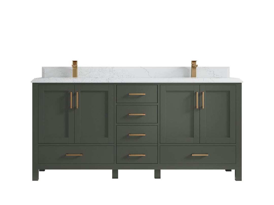 Malibu 72 in. W x 22 in. D Double Sink Bathroom Vanity