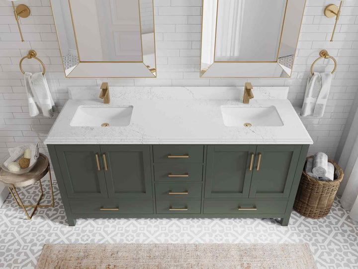 Malibu 72 in. W x 22 in. D Double Sink Bathroom Vanity - photo 25