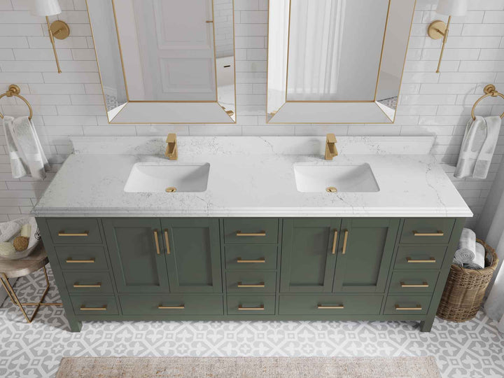 Malibu 84 in. W x 22 in. D Double Sink Bathroom Vanity - photo 26