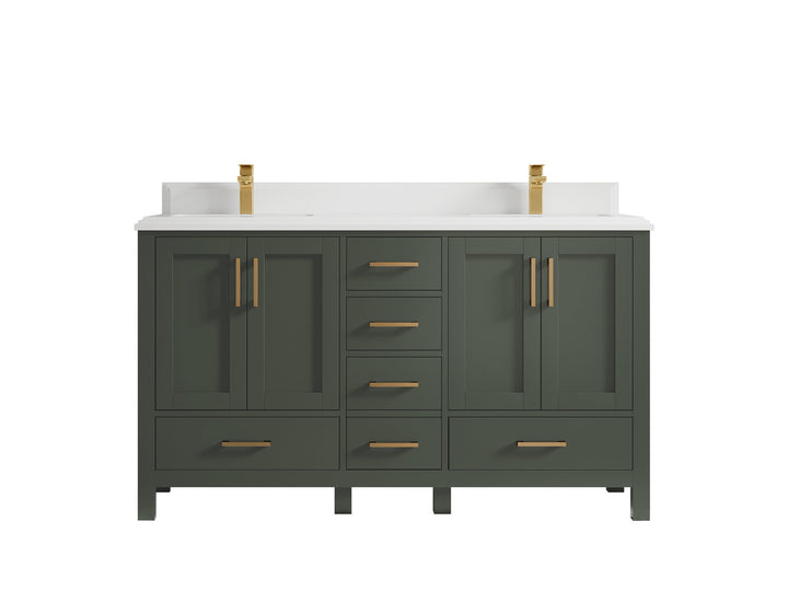 Malibu 60 in. W x 22 in. D Double Sink Bathroom Vanity - photo 34