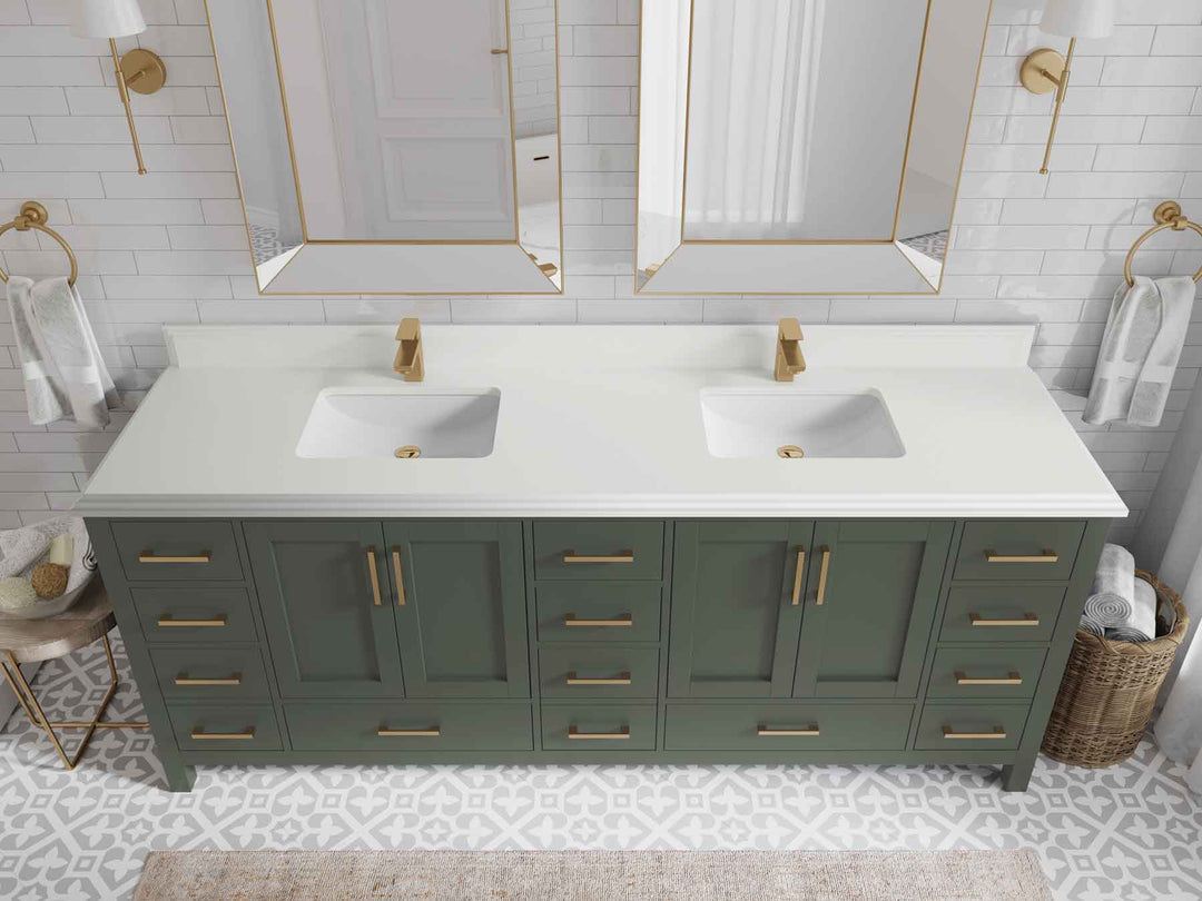 Malibu 84 in. W x 22 in. D Double Sink Bathroom Vanity
