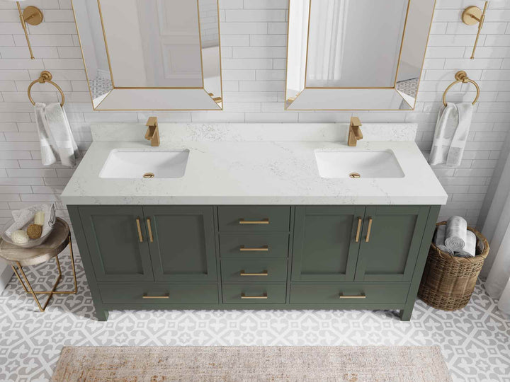 Malibu 72 in. W x 22 in. D Double Sink Bathroom Vanity - photo 29