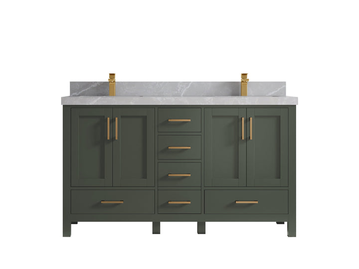 Malibu 60 in. W x 22 in. D Double Sink Bathroom Vanity - photo 38