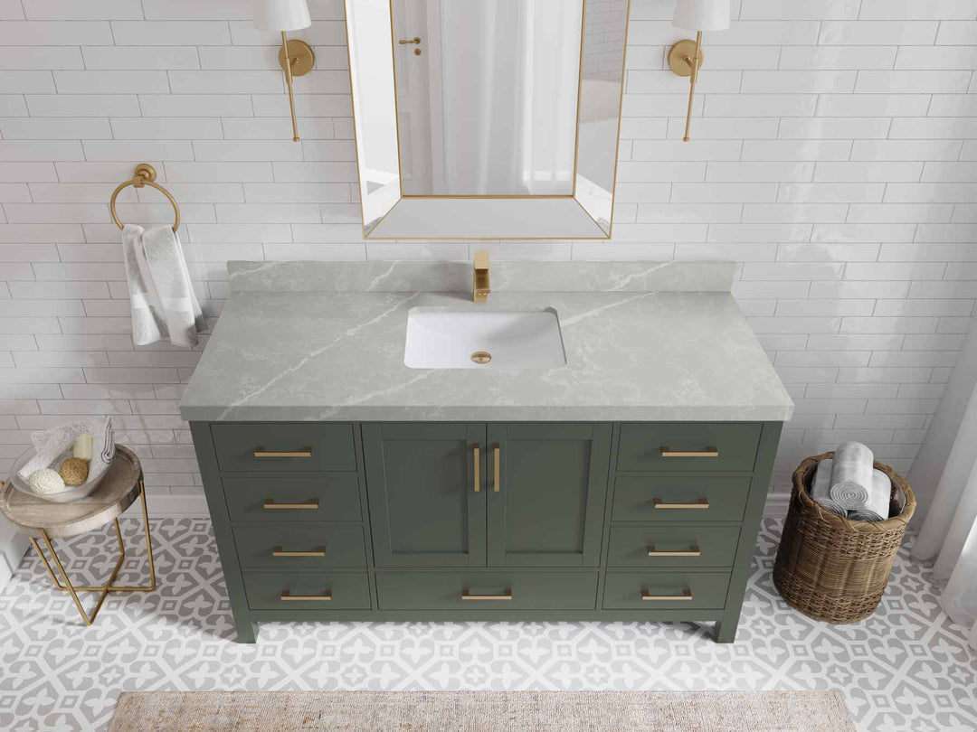 Malibu 60 in. W x 22 in. D Single Sink Bathroom Vanity