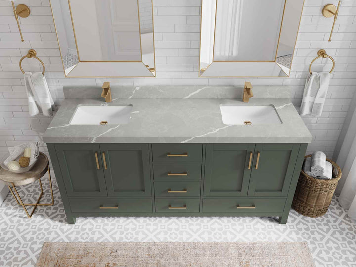 Malibu 72 in. W x 22 in. D Double Sink Bathroom Vanity - photo 31