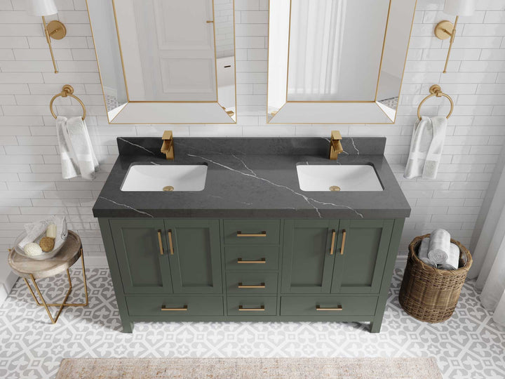 Malibu 60 in. W x 22 in. D Double Sink Bathroom Vanity - photo 39