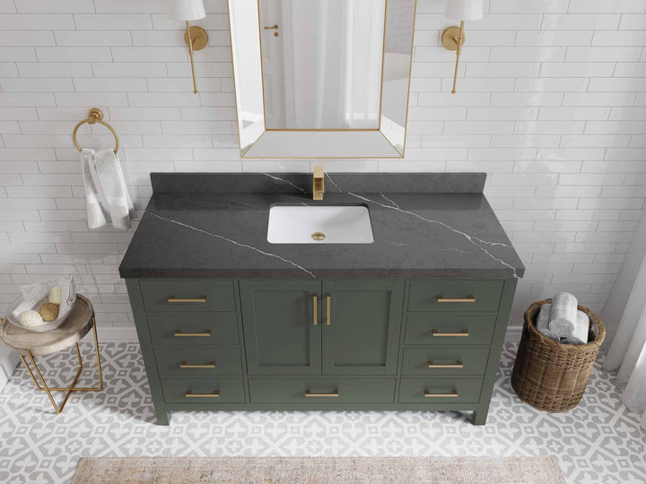 Malibu 60 in. W x 22 in. D Single Sink Bathroom Vanity - photo 37
