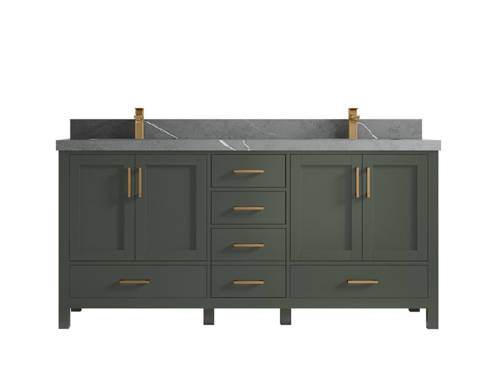 Malibu 72 in. W x 22 in. D Double Sink Bathroom Vanity - photo 34