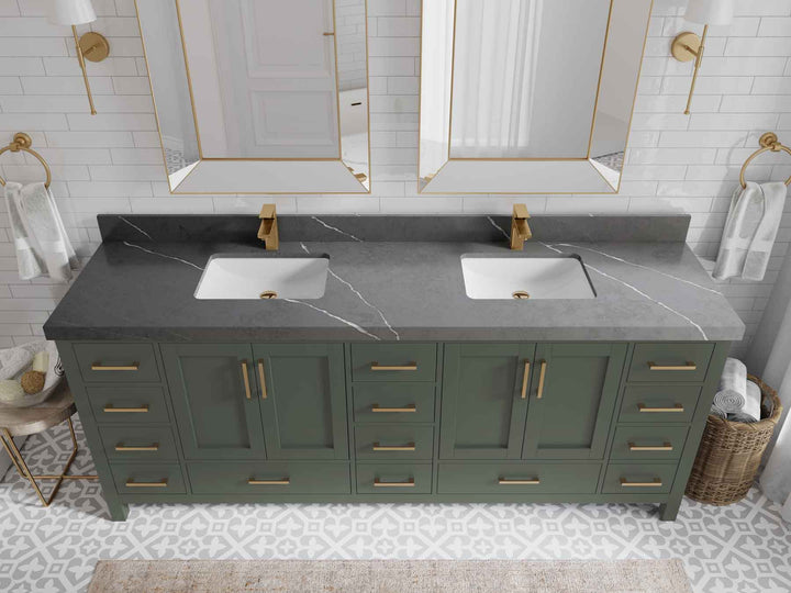Malibu 84 in. W x 22 in. D Double Sink Bathroom Vanity - photo 34
