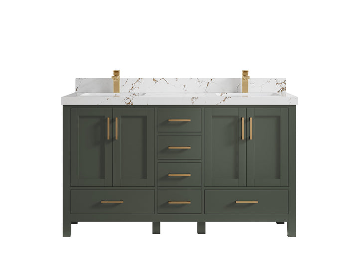 Malibu 60 in. W x 22 in. D Double Sink Bathroom Vanity - photo 42