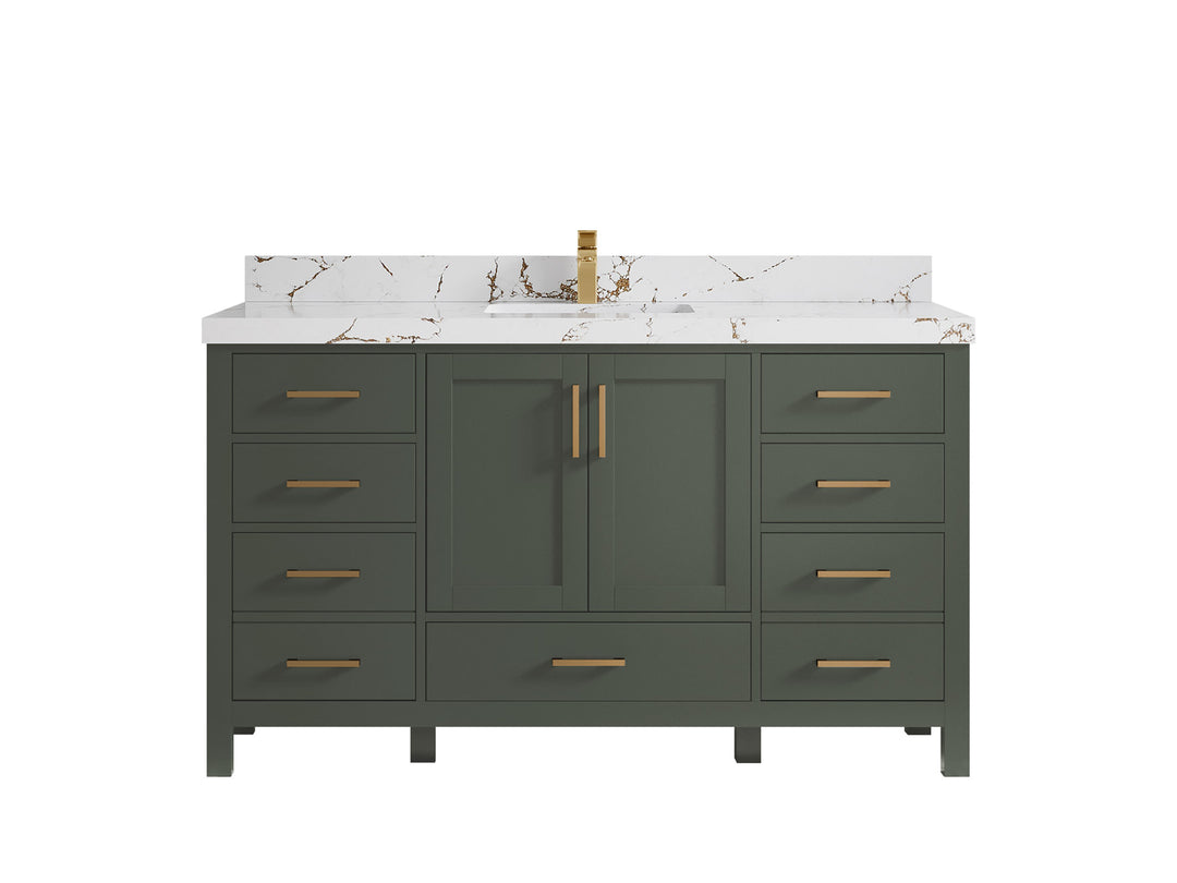 Malibu 60 in. W x 22 in. D Single Sink Bathroom Vanity