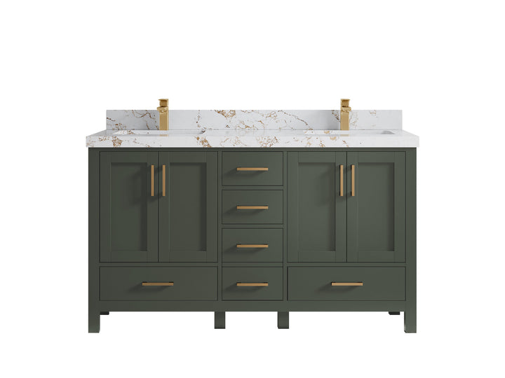 Malibu 60 in. W x 22 in. D Double Sink Bathroom Vanity - photo 44