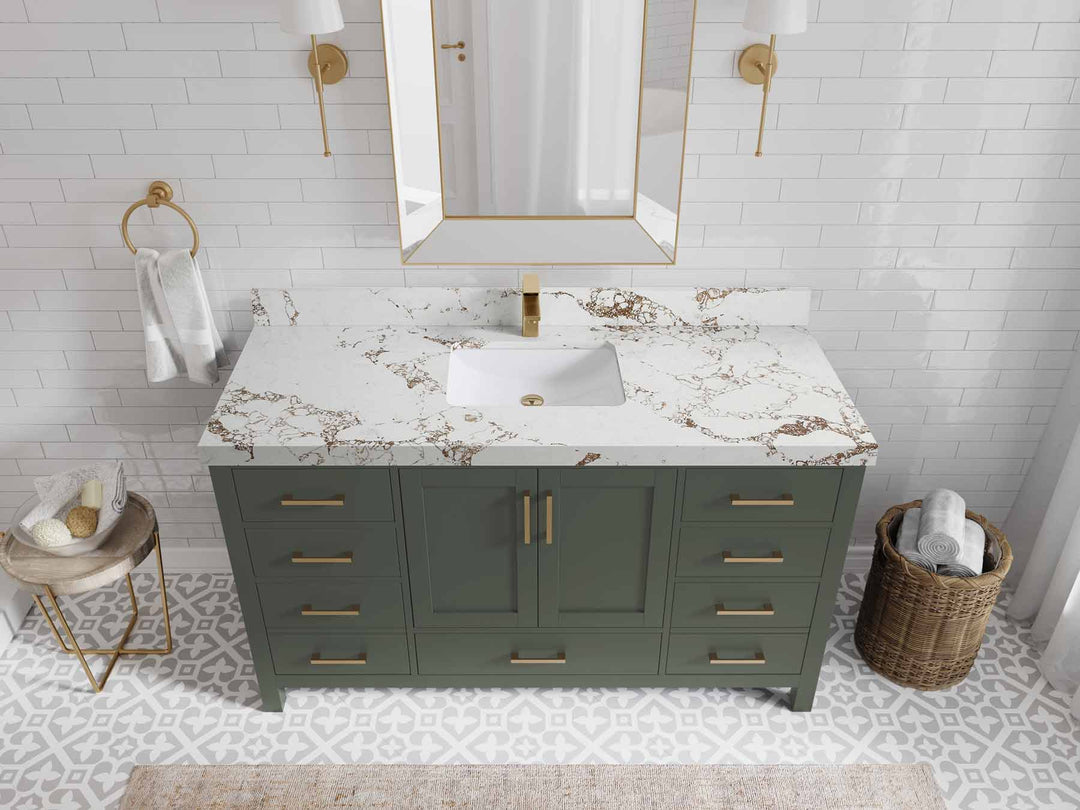 Malibu 60 in. W x 22 in. D Single Sink Bathroom Vanity