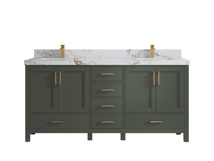 Malibu 72 in. W x 22 in. D Double Sink Bathroom Vanity - photo 38